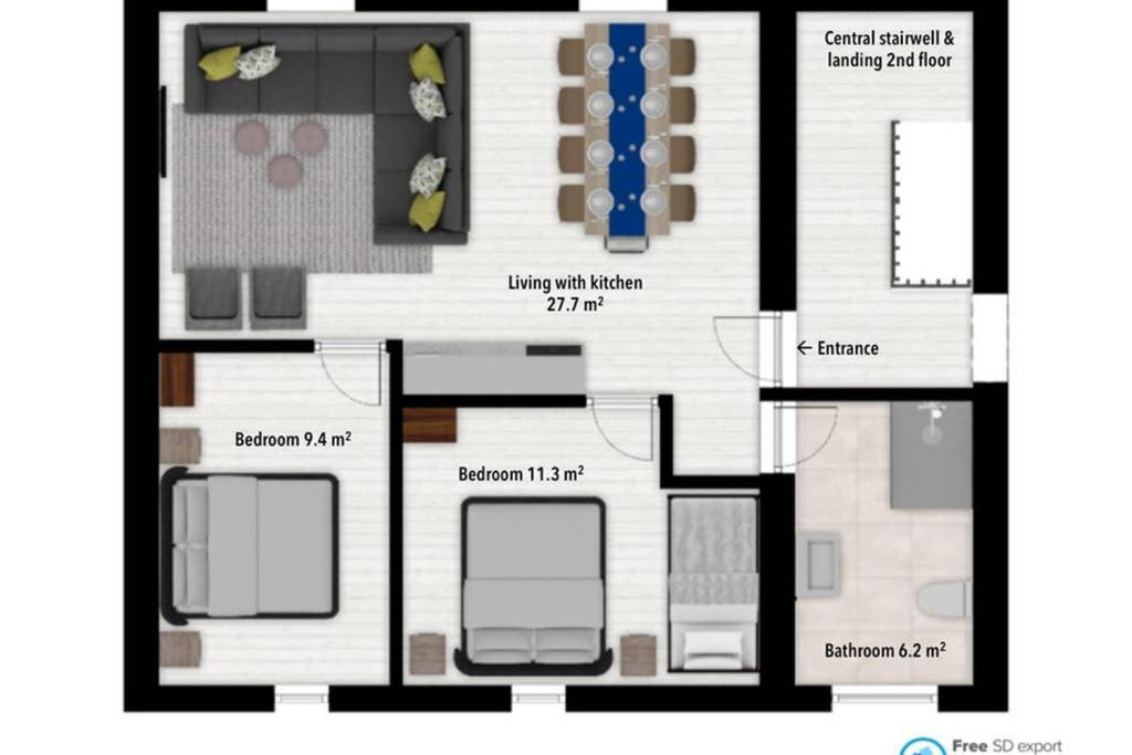 Authentic Stays - 5P-Apartment ไอส์เดอ ภายนอก รูปภาพ